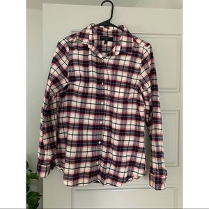 Banana Republic Plaid Women’s Button Up Size Small